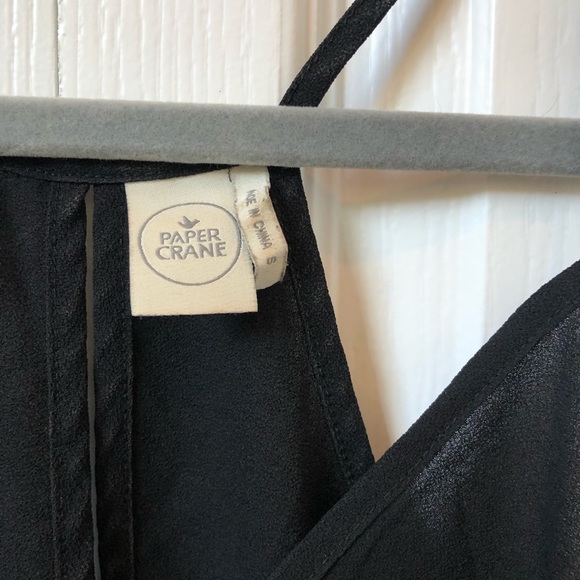 Paper Crane Black Halter Top Small - Picture 6 of 9
